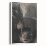 Medieval Gothic Canvas - Dark Knight Vintage Gothic Print