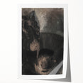 Medieval Gothic Canvas - Dark Knight Vintage Gothic Print