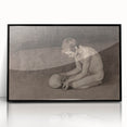 Gothic Artworks - Contemplative Figure with Skull for Dark Decor Style