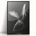 Gothic Wall Art - Dark Angelic Figure Medieval Gothic Canvas Print