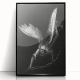 Gothic Wall Art - Dark Angelic Figure Medieval Gothic Canvas Print