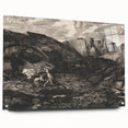 Medieval Gothic Canvas - Knight’s Journey Artwork for Dark Decor Style