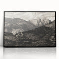 Medieval Gothic Canvas - Knight’s Journey Artwork for Dark Decor Style