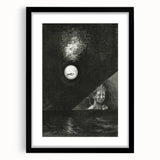 Dark Decor Style - Surreal Gothic Moon and Angel Gothic Canvas Print