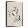 Dark Decor Style - Abstract Horse Gothic Medieval Canvas Wall Art