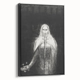 Dark Knight Gothic Canvas – Mysterious Warrior Gothic Wall Art Decor