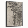 Forest Silhouette Etching - Mysterious Gothic Nature Wall Art Decor