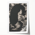 Black Cat Silhouette Print - Mysterious Gothic Wall Art Decor