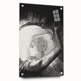 Celestial Goddess Gothic Canvas – Mystical Figure Gothic Wall Art Decor