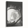 Celestial Goddess Gothic Canvas – Mystical Figure Gothic Wall Art Decor