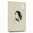 Medieval Gothic Portrait Sketch - Mysterious Figure - Gothic Wall Art