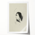 Medieval Gothic Portrait Sketch - Mysterious Figure - Gothic Wall Art