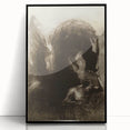 Medieval Gothic Artwork - Dark Horse and Figure - Gothic Wall Art Print