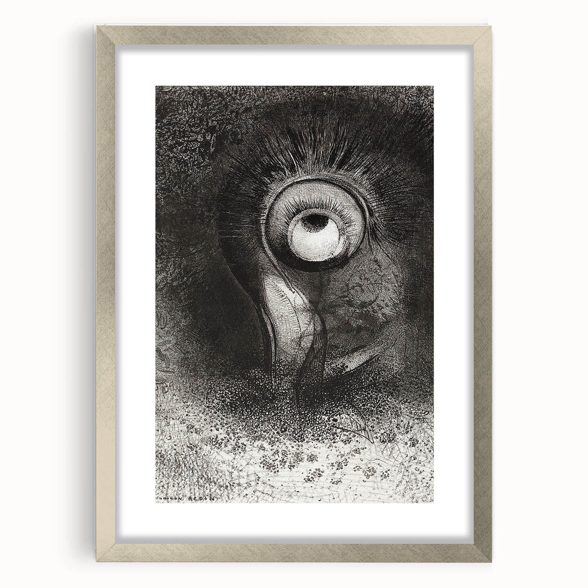 Medieval Gothic Canvas with Mysterious Eye Design – Vintage Gothic Prints