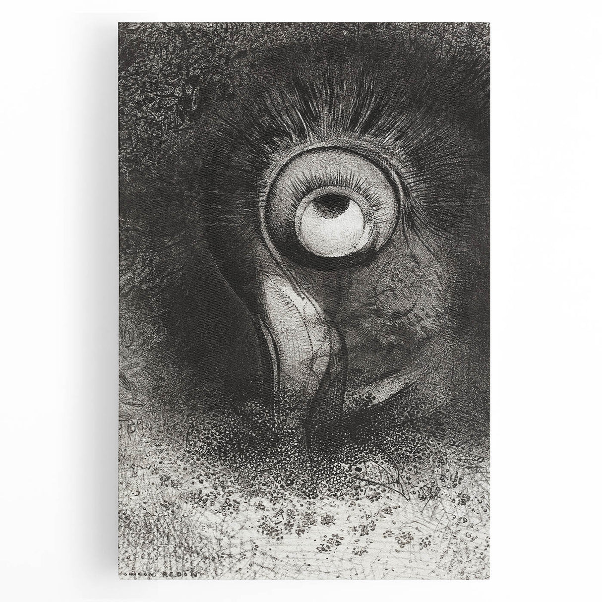 Medieval Gothic Canvas with Mysterious Eye Design – Vintage Gothic Prints