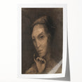 Gothic Artworks: Mysterious Portrait of a Medieval Figure in Dark Tones