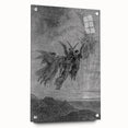 Angels Ascending Print - Mystical Gothic Celestial Wall Art Decor