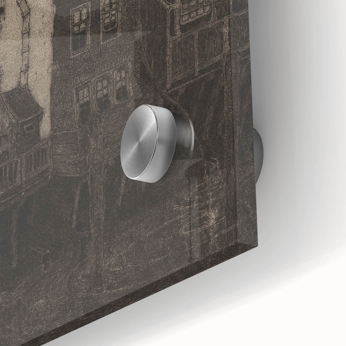 Vintage Gothic Print: Dark Medieval Architecture in Gothic Wall Art