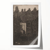 Vintage Gothic Print: Dark Medieval Architecture in Gothic Wall Art