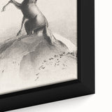 Gothic Wall Art: Majestic Centaur with Bow in Vintage Medieval Print