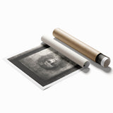 Gothic Wall Art: Mysterious Portrait in Shadowy Gothic Frame Design