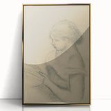Gothic Wall Art - Vintage Gothic Print of Woman in Medieval Gothic Style