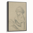 Gothic Wall Art - Vintage Gothic Print of Woman in Medieval Gothic Style