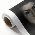 Intense Portrait Sketch - Mysterious Gothic Character Wall Art Print