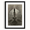Gothic Wall Art - Medieval Bust with Dark Raven in Vintage Gothic Print
