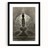 Gothic Wall Art - Medieval Bust with Dark Raven in Vintage Gothic Print