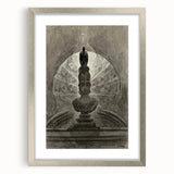Gothic Wall Art - Medieval Bust with Dark Raven in Vintage Gothic Print