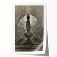 Gothic Wall Art - Medieval Bust with Dark Raven in Vintage Gothic Print