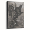 Gothic Wall Art - Dark Mythical Creature in Vintage Gothic Fantasy Print