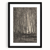 Enchanted Forest Scene - Mysterious Gothic Woodland Art Print