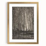 Enchanted Forest Scene - Mysterious Gothic Woodland Art Print