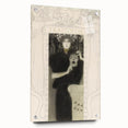 Gothic Wall Art - Tragic Mask and Woman in Vintage Gothic Fantasy Print