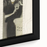 Gothic Wall Art - Tragic Mask and Woman in Vintage Gothic Fantasy Print
