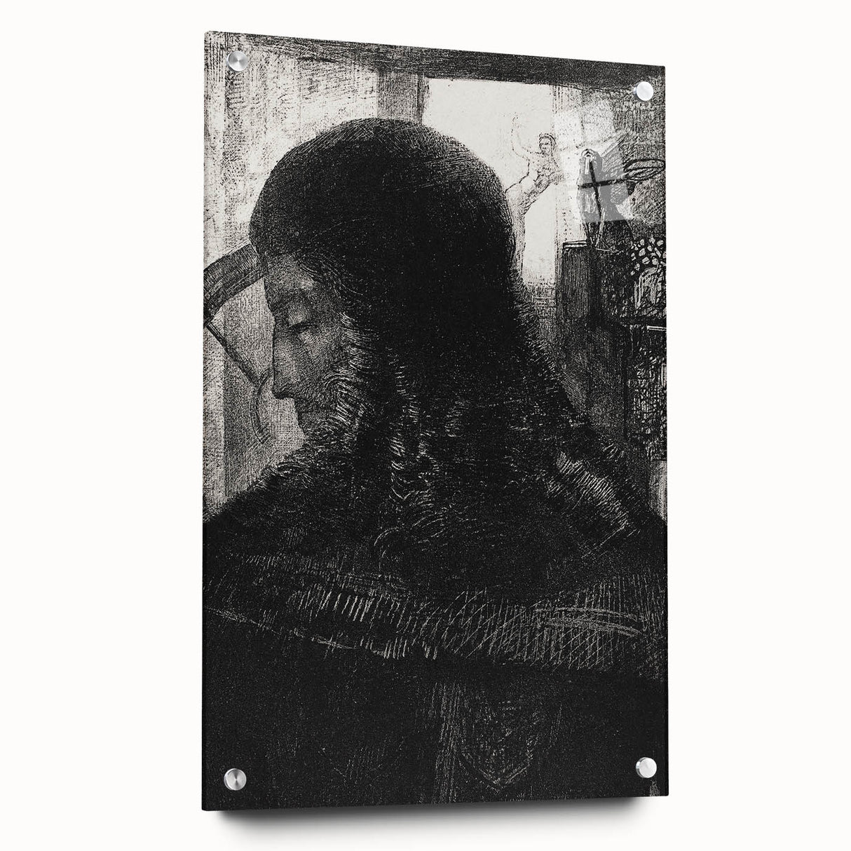Dark Medieval Portrait Canvas – Gothic Wall Art for Timeless Decor