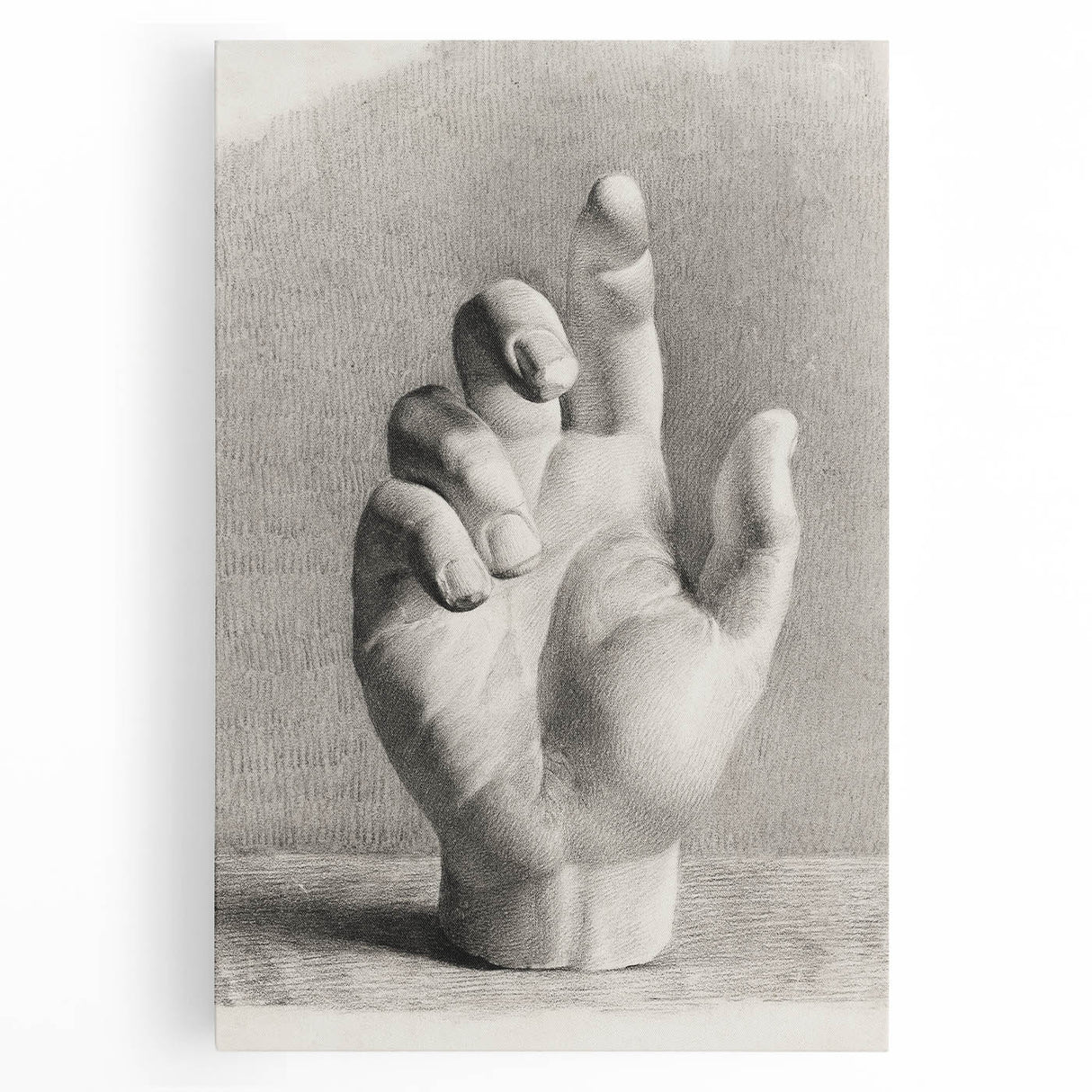 Vintage Gothic Prints – Medieval Gothic Canvas of Mysterious Hand Sketch