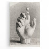 Vintage Gothic Prints – Medieval Gothic Canvas of Mysterious Hand Sketch