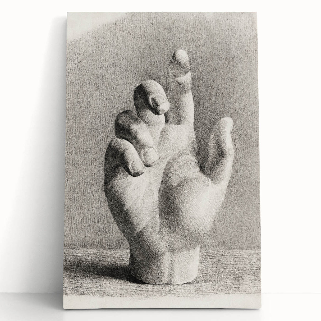 Vintage Gothic Prints – Medieval Gothic Canvas of Mysterious Hand Sketch