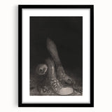 Gothic Wall Art – Dark Gothic Sketch of Feet in Shadowy Detail