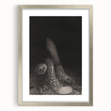 Gothic Wall Art – Dark Gothic Sketch of Feet in Shadowy Detail