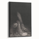 Gothic Wall Art – Dark Gothic Sketch of Feet in Shadowy Detail