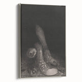 Gothic Wall Art – Dark Gothic Sketch of Feet in Shadowy Detail