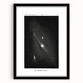 Grunge Astronomy Wall Art - Vintage Andromeda Nebula Canvas Print