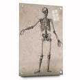 Abstract Grunge Skeleton Canvas Print - Modern Grunge Wall Art Decor