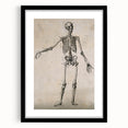 Abstract Grunge Skeleton Canvas Print - Modern Grunge Wall Art Decor