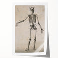 Abstract Grunge Skeleton Canvas Print - Modern Grunge Wall Art Decor