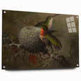Vintage Grunge Hummingbirds - Urban Distressed Canvas Print Art